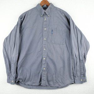 Columbia  Shirt Mens Large Gray Heavyweight Cotton Canvas Outdoor Classic